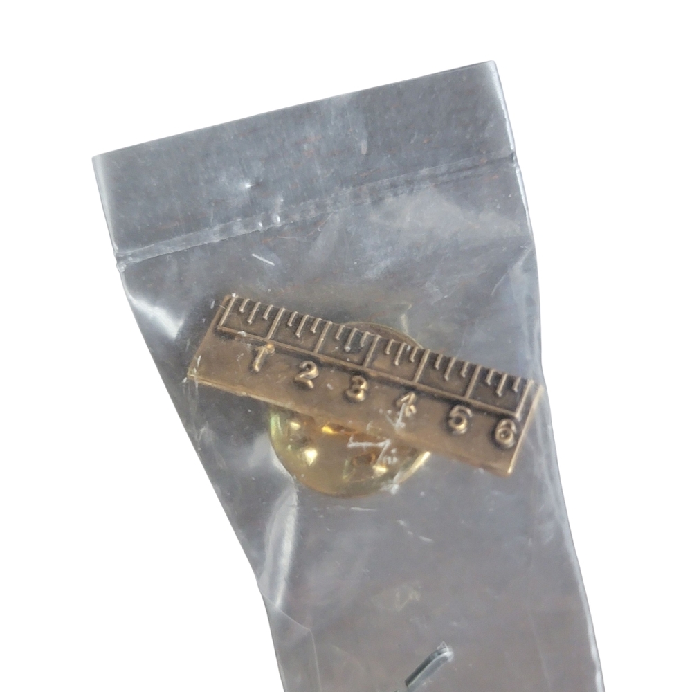 Gold Ruler Lapel Pin